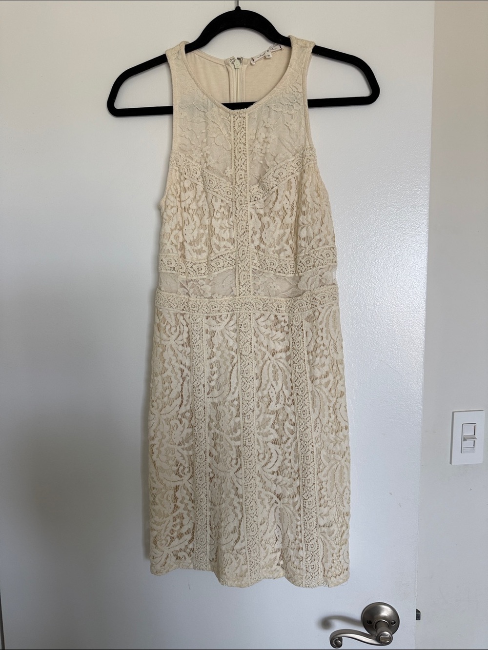 Willow & Clay Cream Lace Midi Dress